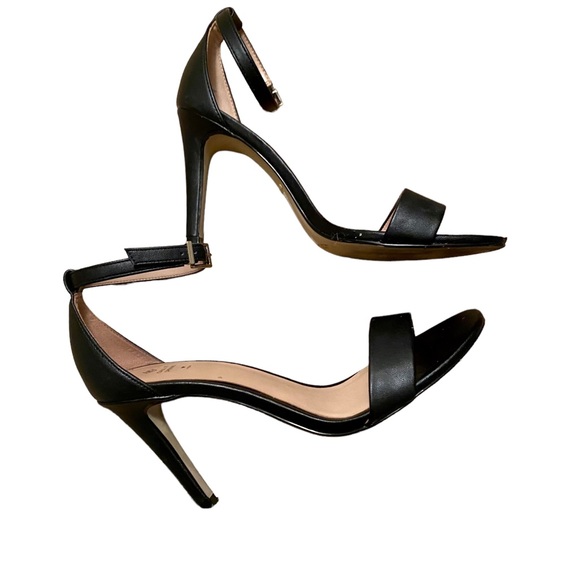 CALL IT SPRING VEGAN LEATHER HEELS ANKLE STRAP BLACK SIZE 8 STILETTO HEELS - Picture 7 of 16